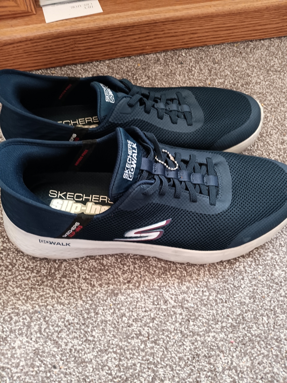 Skechers Men’s Navy Blue Slip-On Athletic Sneakers